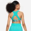 Kids Nike Bras & Crops | Nike Girls Swoosh Plus Reversible Bra Green/Print