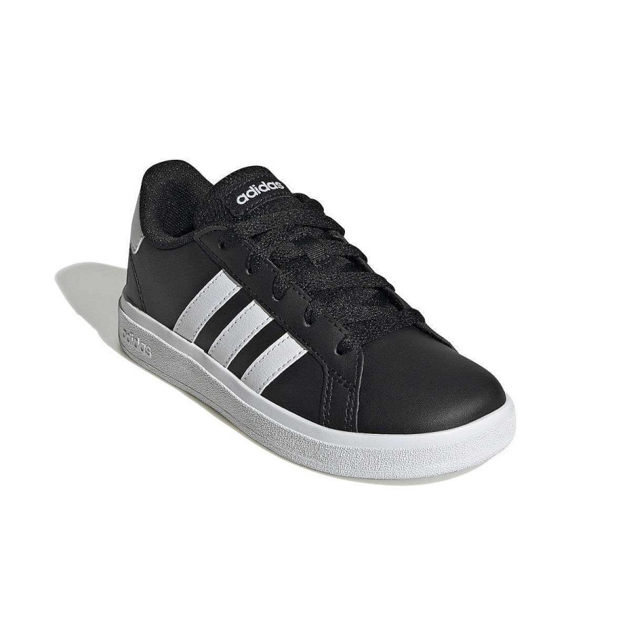 Kids adidas Casual | Adidas Grand Court 2.0 Kids Casual Shoes Black/White