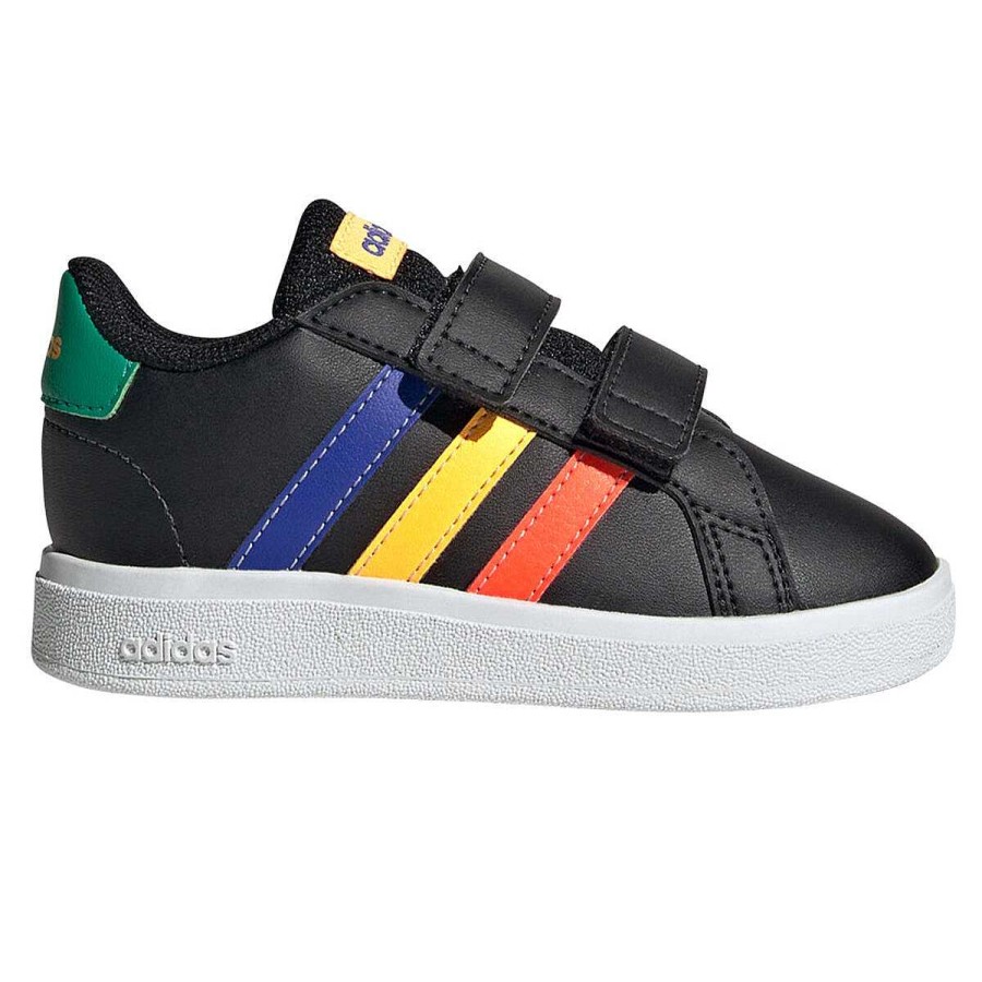 Kids adidas Casual | Adidas Grand Court 2.0 Toddlers Shoes Black/Blue