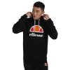 Men Ellesse Hoodies & Sweatshirts | Ellesse Mens Dahryl Pullover Hoodie Black