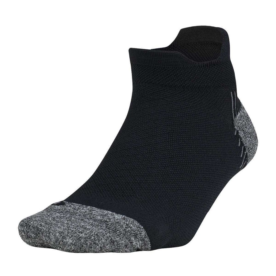 Men Feetures Socks | Feetures Plantar Faciitis Relief No Show Tab Socks Black