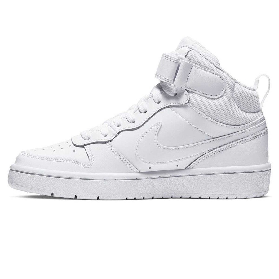 Kids Nike Casual | Nike Court Borough Mid 2 Gs Kids Casual Shoes White