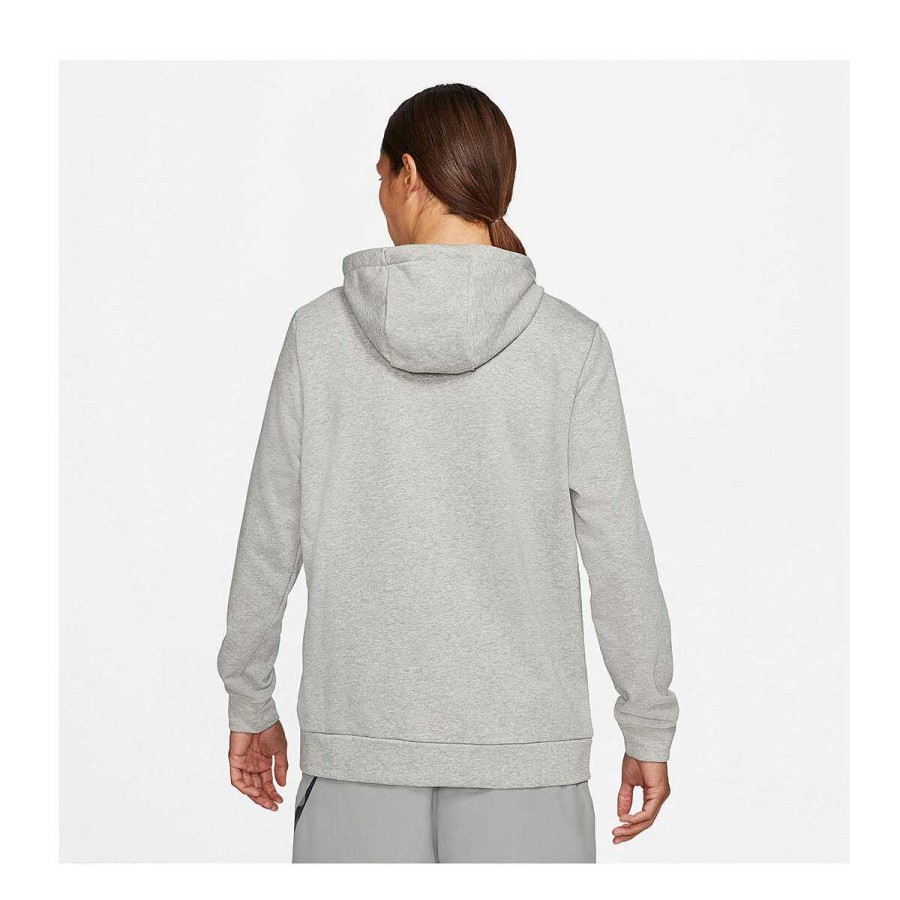 Men Nike Hoodies & Sweatshirts | Nike Mens Dri-Fit Full-Zip Training Hoodie Grey