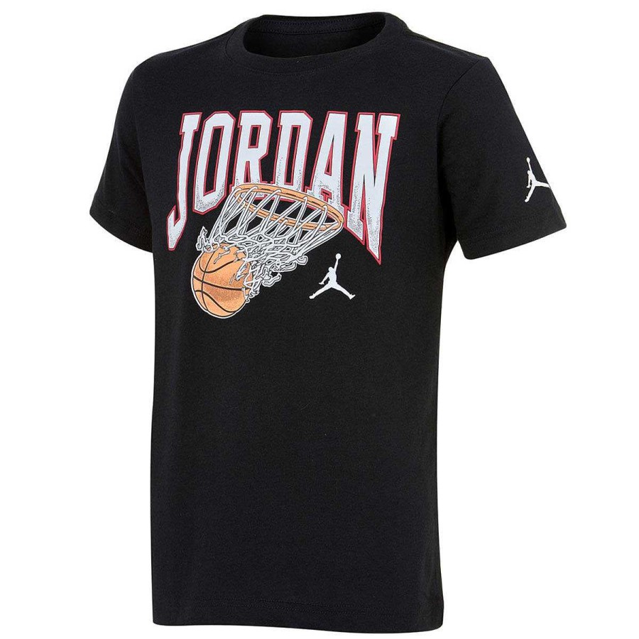 Kids Jordan Activewear | Jordan Boys Buckets Tee Black