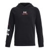 Kids Under Armour Hoodies & Sweatshirts | Under Armour Boys Rival Fleece Graphic Hoodie Black