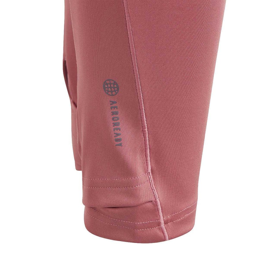 Kids adidas Tights | Adidas Girls Aeroready Yoga 7/8 Tights Pink