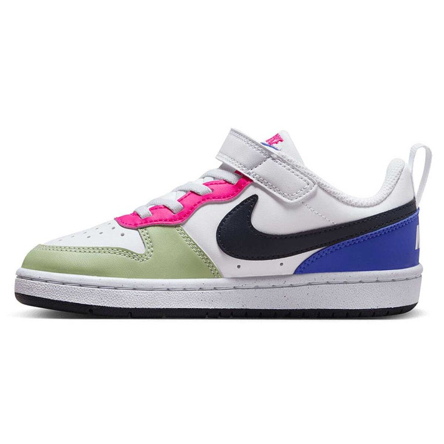 Kids Nike Girls Shoes | Nike Court Borough Low Recraft Ps Kids Casual Shoes White/Pink