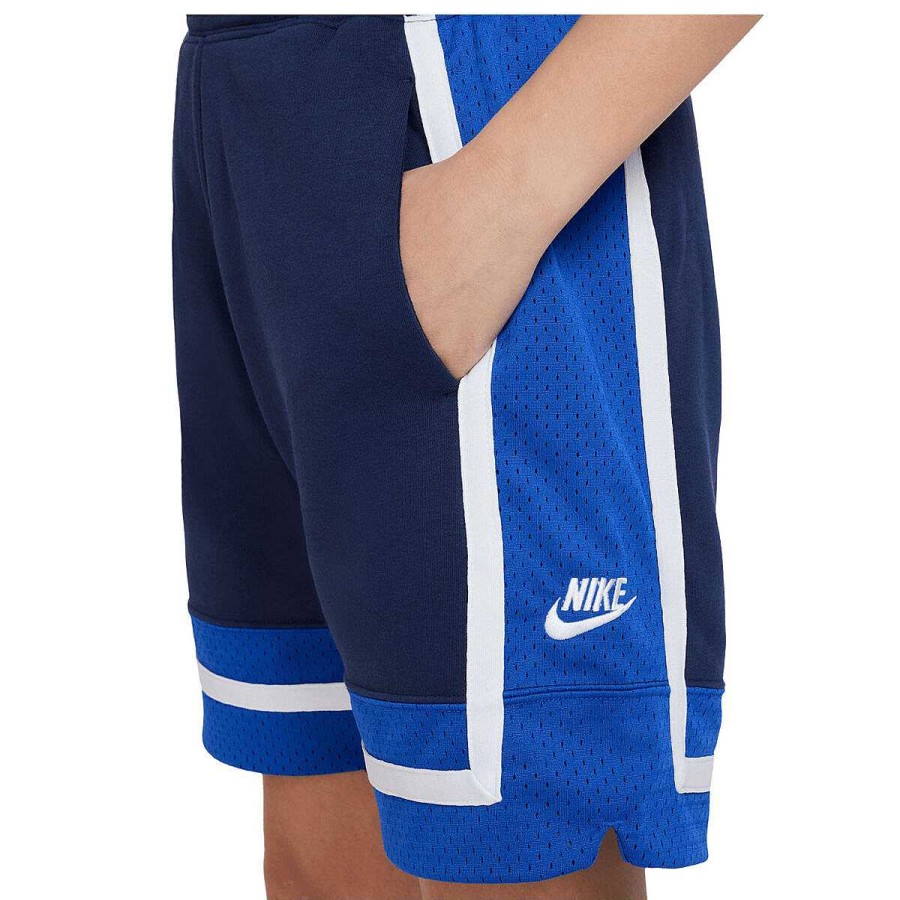 Kids Nike Activewear | Nike Boys Culture Of Basketball Fleece Shorts Navy/Blue