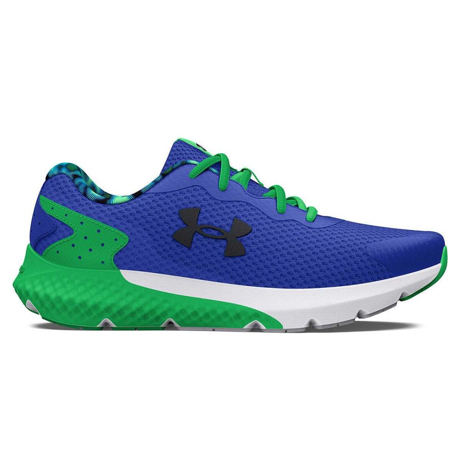 Kids Under Armour Boys Shoes | Under Armour Rogue 3 Ps Kids Running Shoes Royal/Green