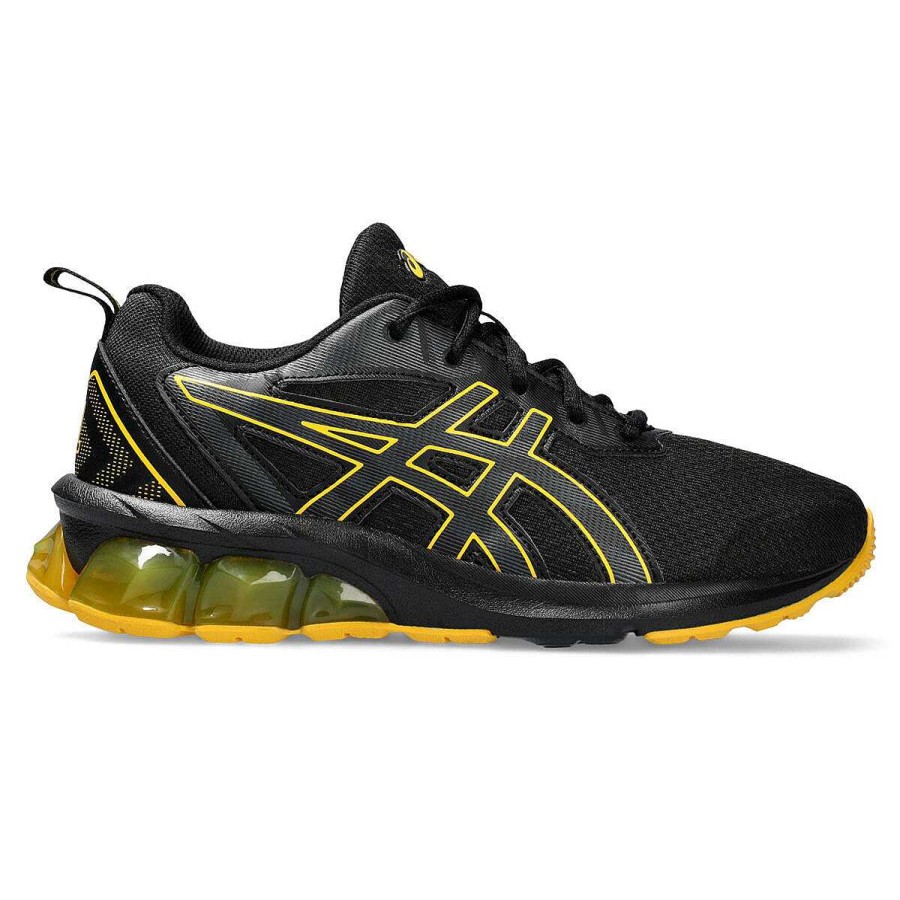 Kids Asics Casual | Asics Gel Quantum 90 4 Gs Kids Casual Shoes Black/Yellow