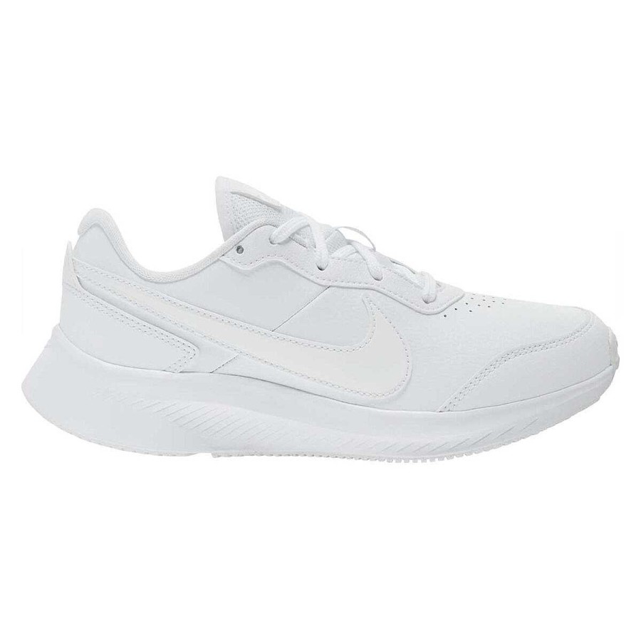 Kids Nike School Shoes | Nike Varsity Leather Gs Kids Running Shoes White