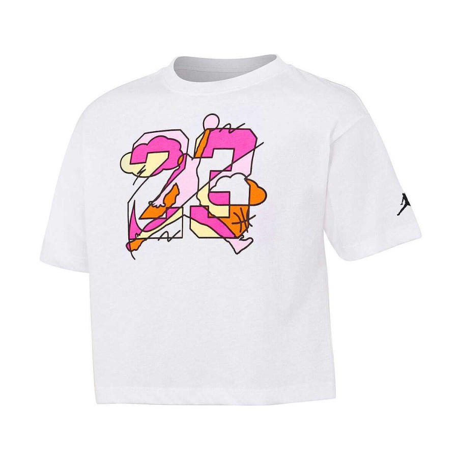 Kids Jordan Tees & Tops | Jordan Girls Jumpman Street Style Tee Xl White