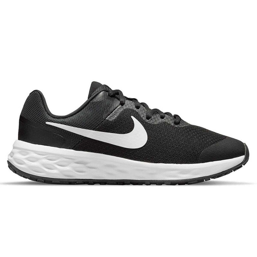 Kids Nike Running | Nike Revolution 6 Next Nature Gs Kids Running Shoes Black/White