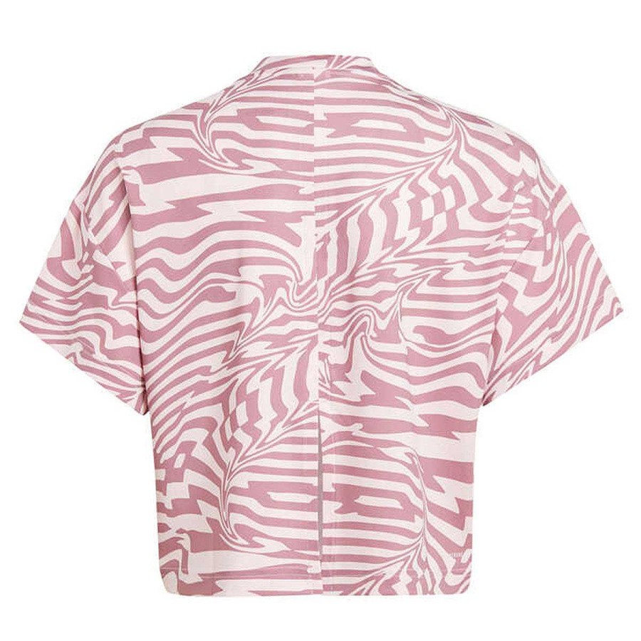 Kids adidas Activewear | Adidas Girls Aeroready All Over Print Tee Pink