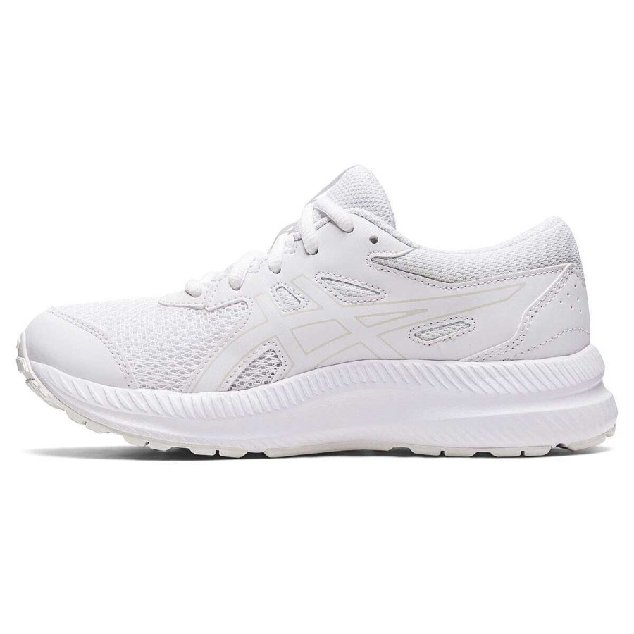 Kids Asics Running | Asics Contend 8 Gs Kids Running Shoes White