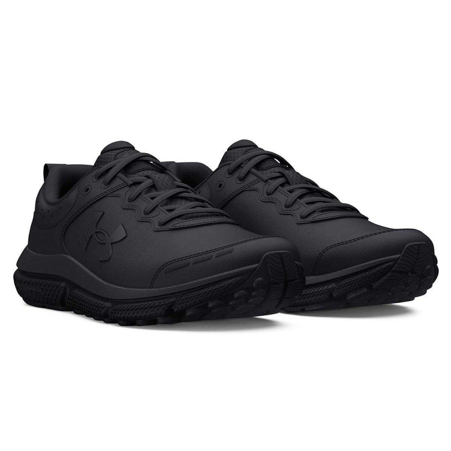 Kids Under Armour Running | Under Armour Assert 10 Uniform Gs Kids Running Shoes Black