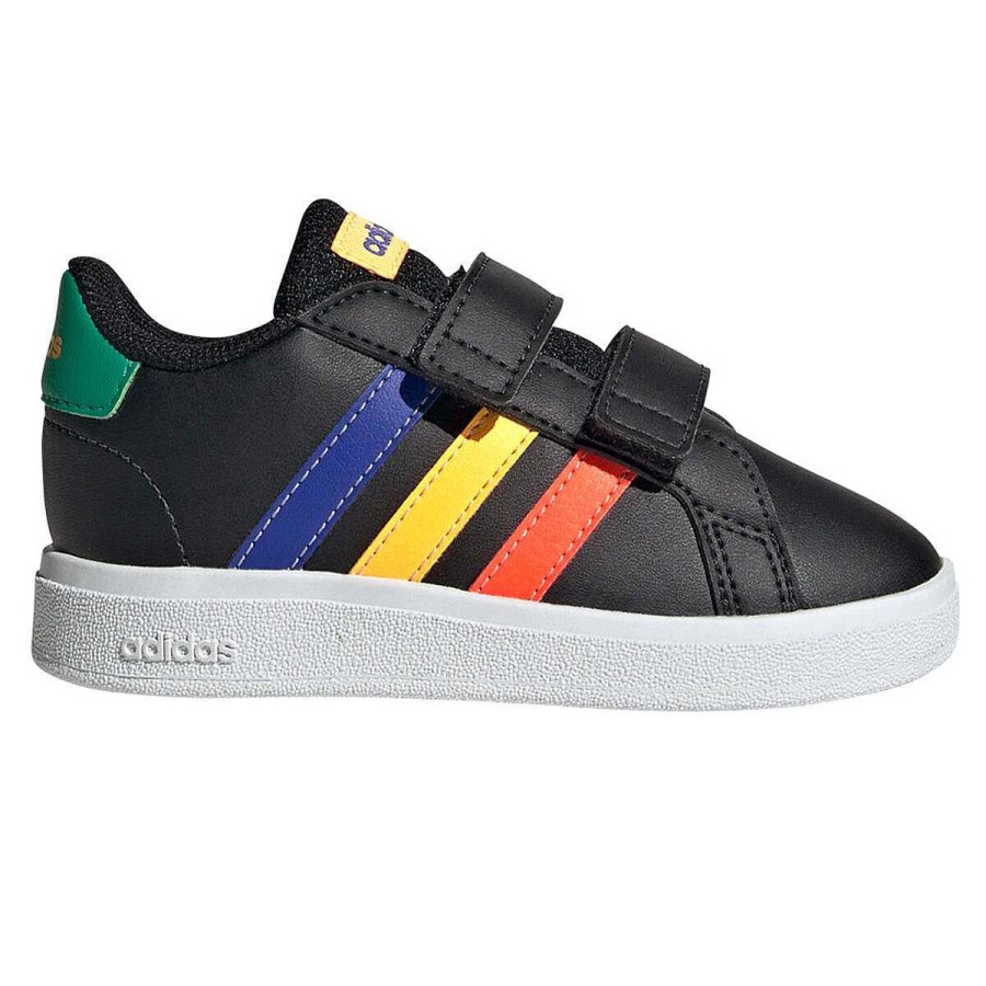 Kids adidas Girls Shoes | Adidas Grand Court 2.0 Toddlers Shoes Black/Blue