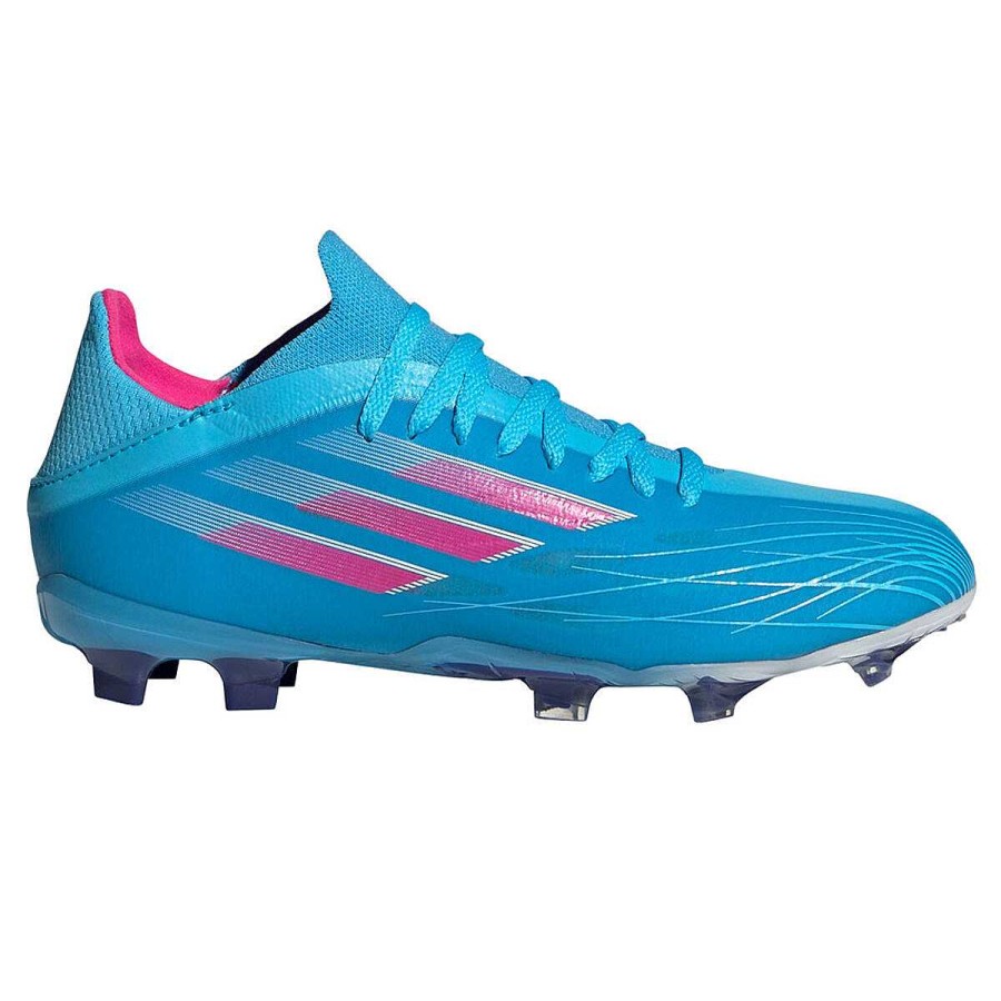 Kids adidas Football Boots | Adidas X Speedflow .1 Kids Football Boots Blue/Pink