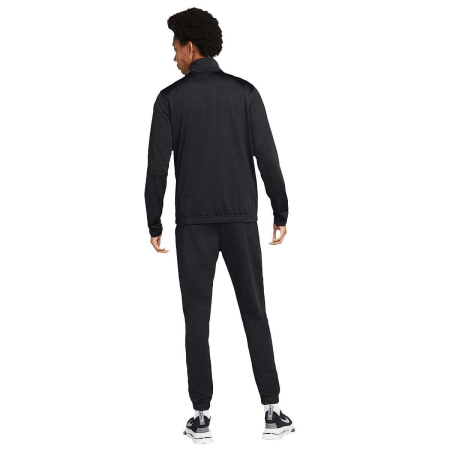 Men Nike Hoodies & Sweatshirts | Nike Mens Club Poly Knit Track Suit Black