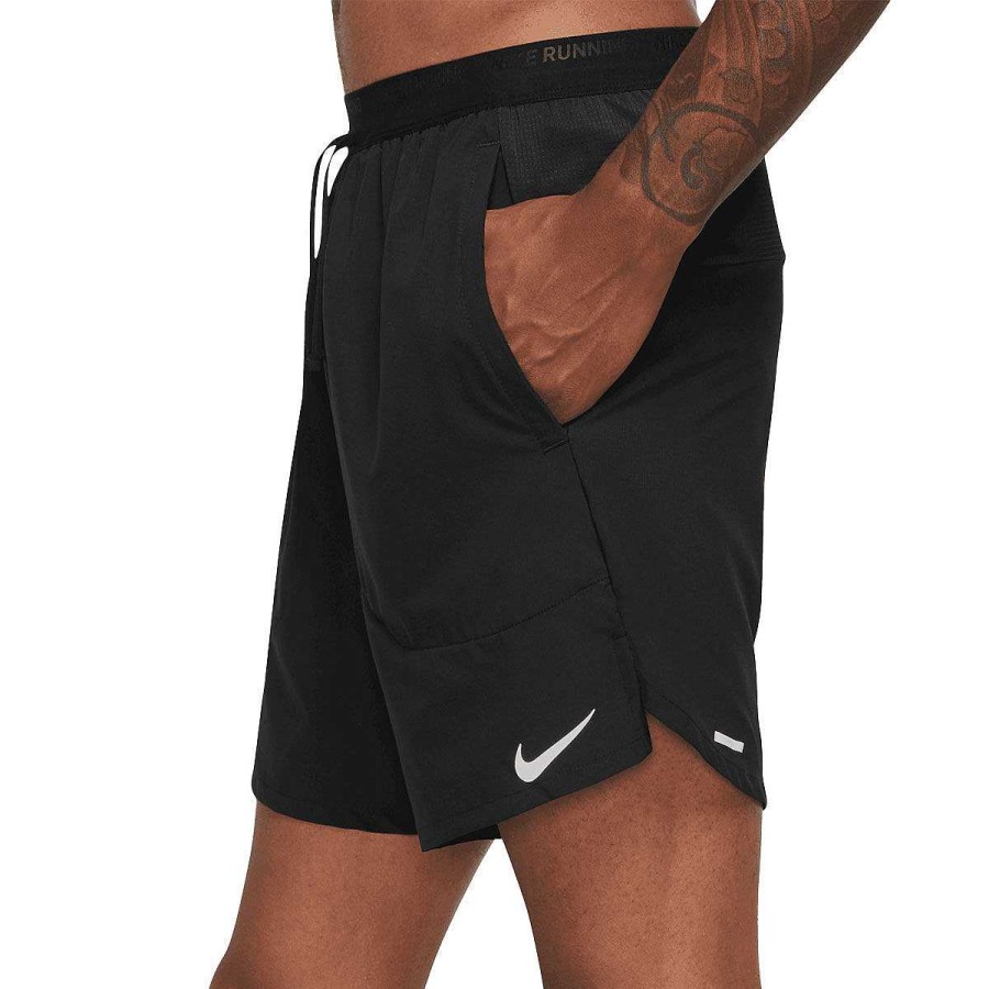 Men Nike Shorts | Nike Mens Dri-Fit Stride 7Inch Running Shorts Black