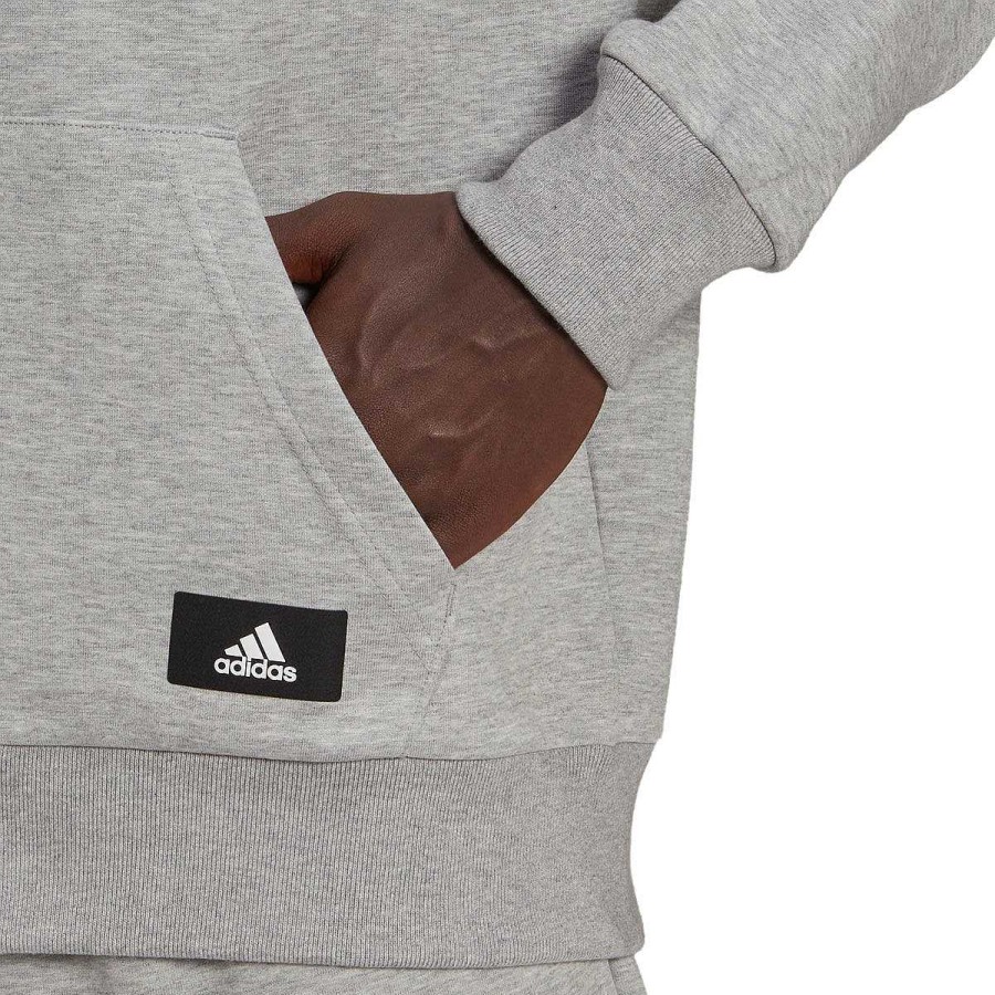 Men adidas Hoodies & Sweatshirts | Adidas Mens Sportswear Future Icons Full-Zip Hoodie L Grey