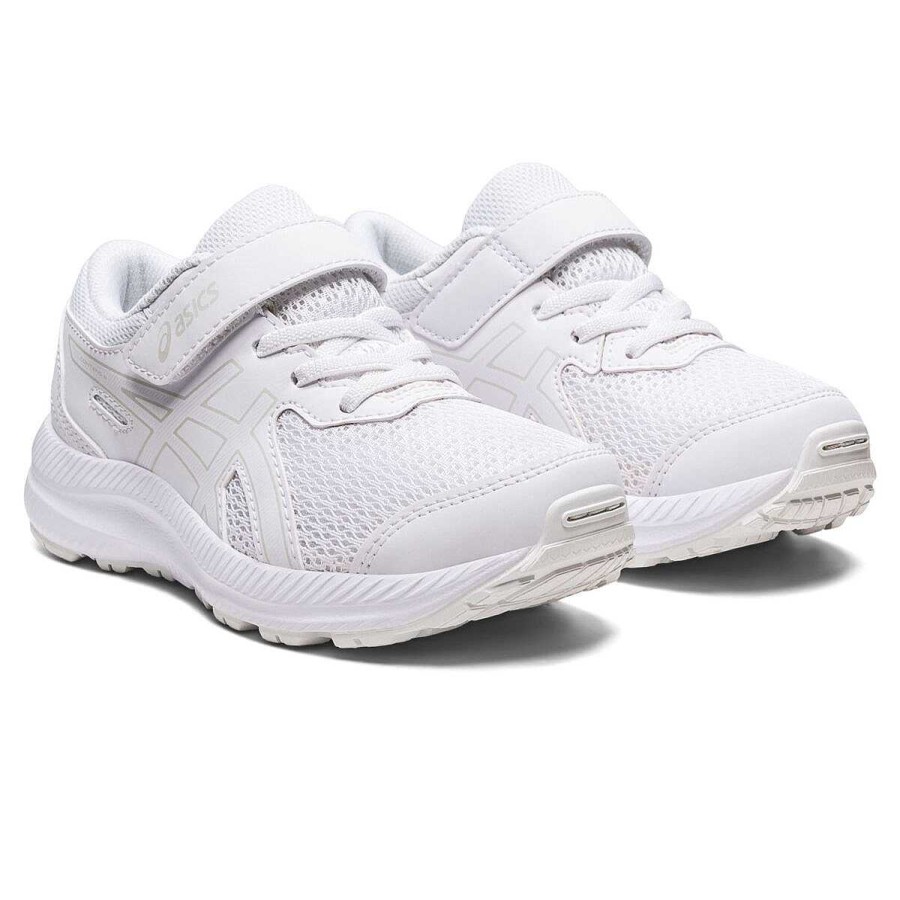 Kids Asics School Shoes | Asics Contend 8 Ps Kids Running Shoes White