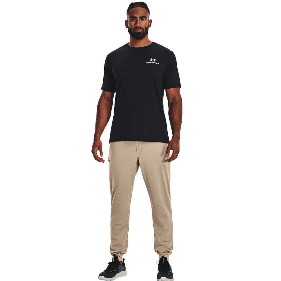 Men Under Armour Track Pants | Under Armour Mens Sportstyle Tricot Track Pants Beige