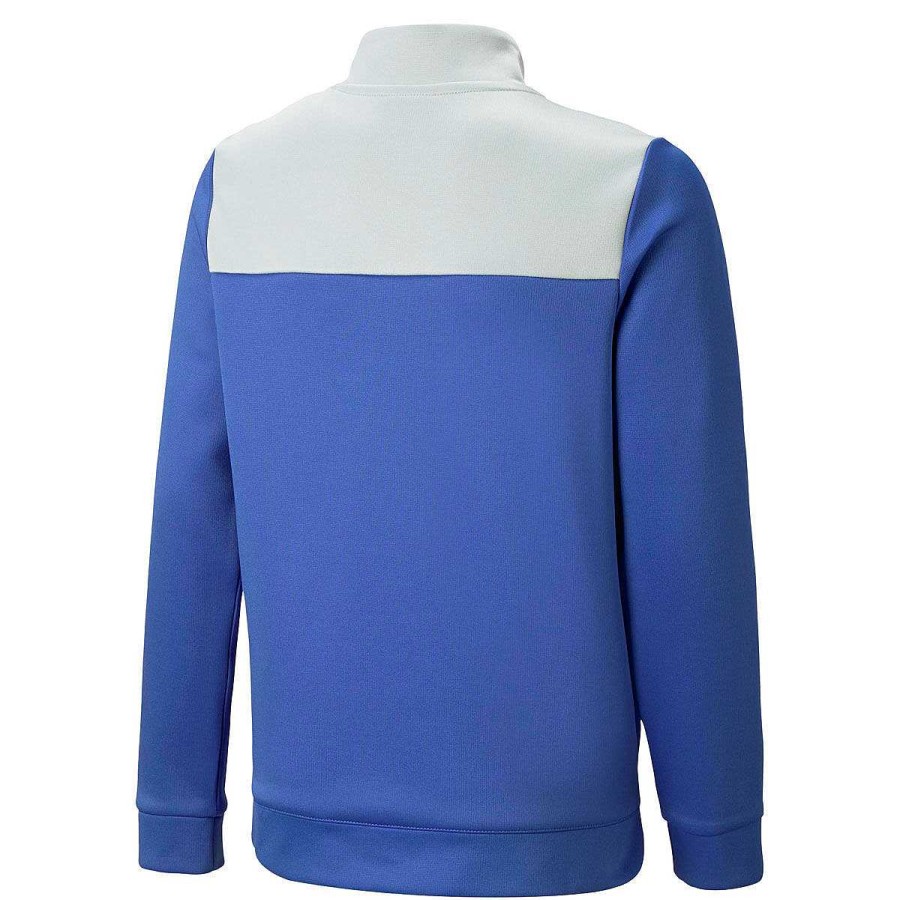 Kids PUMA Hoodies & Sweatshirts | Puma Boys Fit 1/4 Zip Sweatshirt Blue