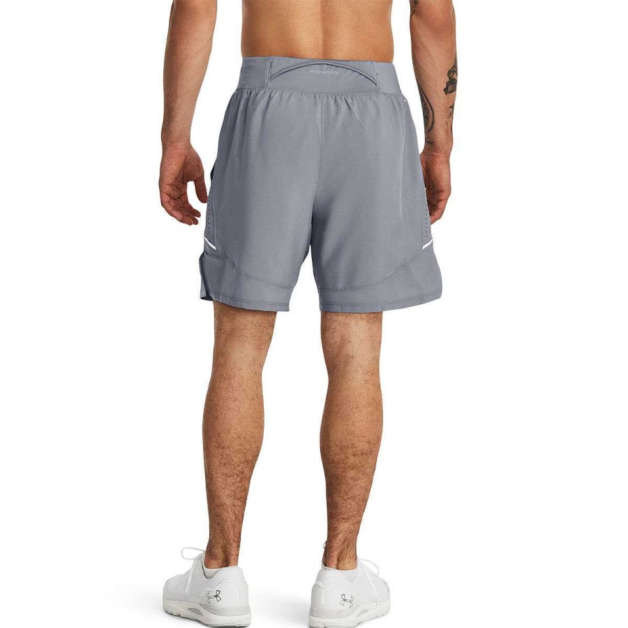 Men Under Armour Shorts | Under Armour Mens Ua Launch Elite 7-Inch Shorts Grey