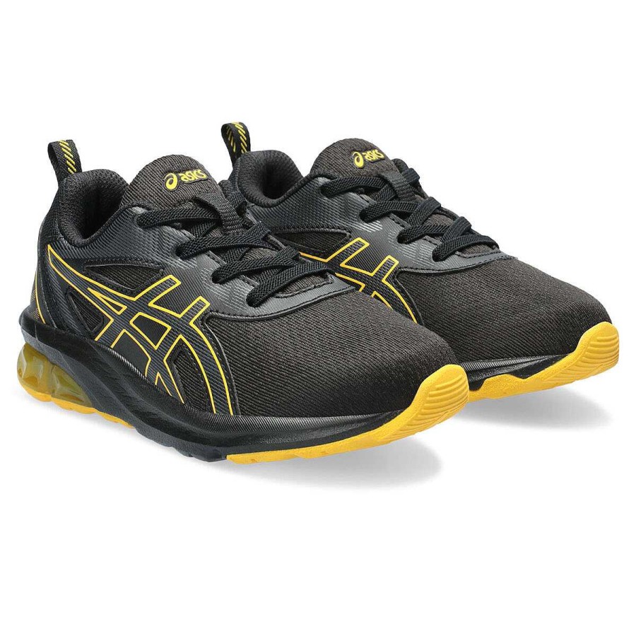 Kids Asics Casual | Asics Gel Quantum 90 4 Ps Kids Casual Shoes Black/Yellow