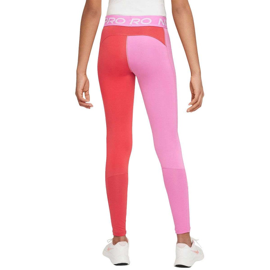 Kids Nike Tights | Nike Pro Girls Leggings Red/Pink