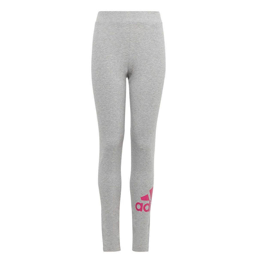 Kids adidas Activewear | Adidas Girls Essentials Big Logo Leggings Grey