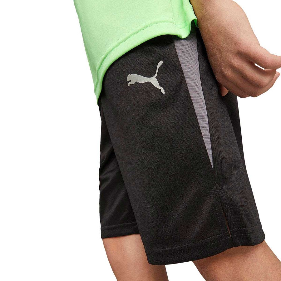 Kids PUMA Shorts | Puma Boys Active Sports Cat Shorts Black