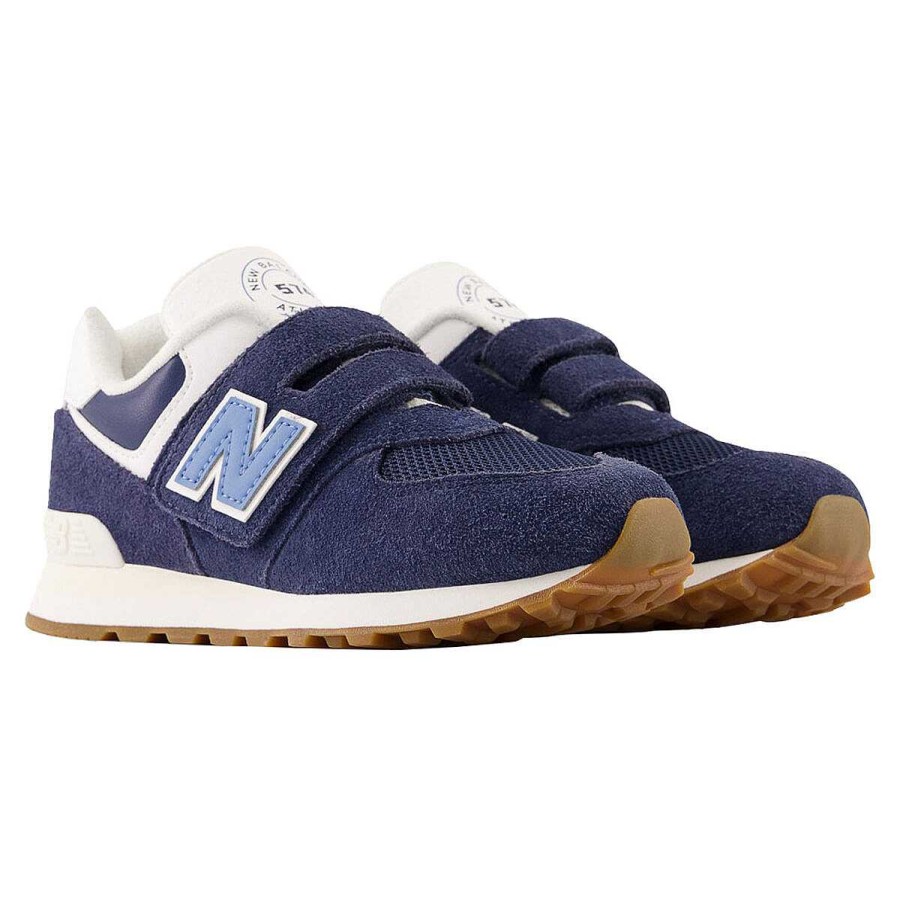 Kids New Balance Casual | New Balance 574 Ps Kids Casual Shoes Navy