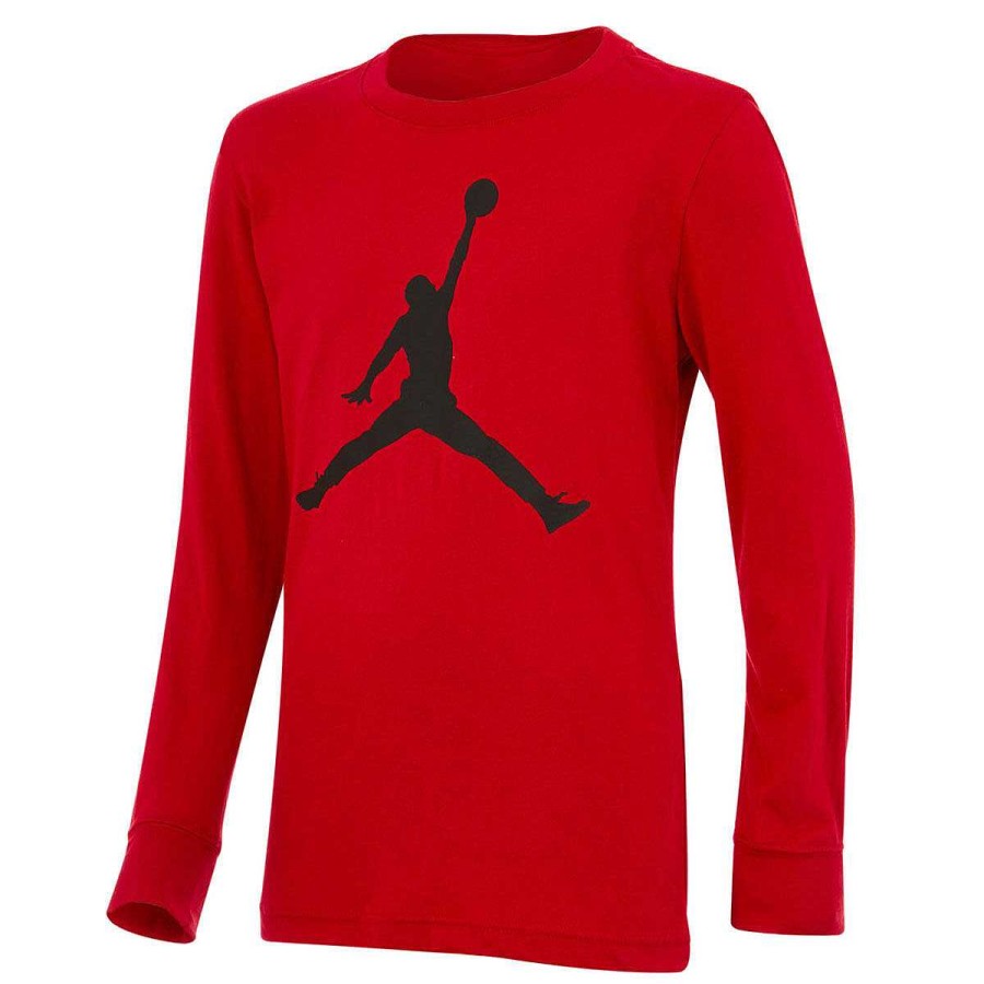 Kids Jordan Tees & Tops | Jordan Boys Jumpman Longsleeve Tee Red