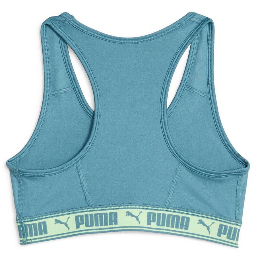 Kids PUMA Activewear | Puma Girls Strong Sports Bra Blue