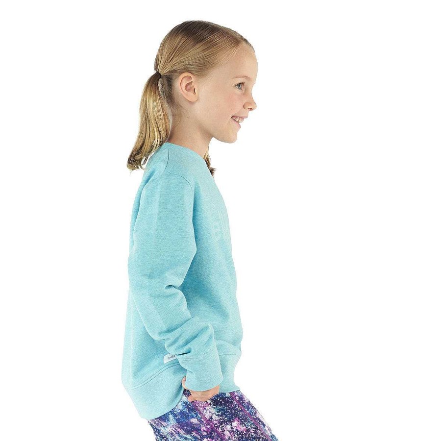 Kids ELL&VOO Hoodies & Sweatshirts | Ell & Voo Junior Girls Gym Class Crew Blue