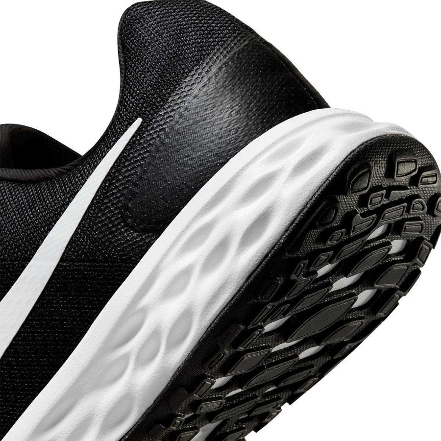 Kids Nike School Shoes | Nike Revolution 6 Next Nature 4E Mens Running Shoes Black/White