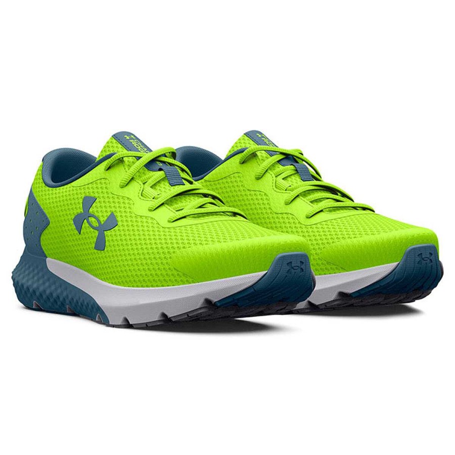 Kids Under Armour Training | Under Armour Charged Rogue 3 Gs Kids Running Shoes Green/Blue