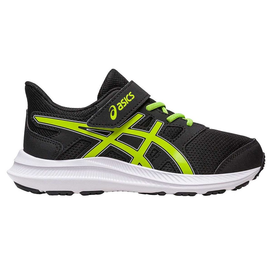 Kids Asics Running | Asics Jolt 4 Ps Kids Running Shoes Black/Green