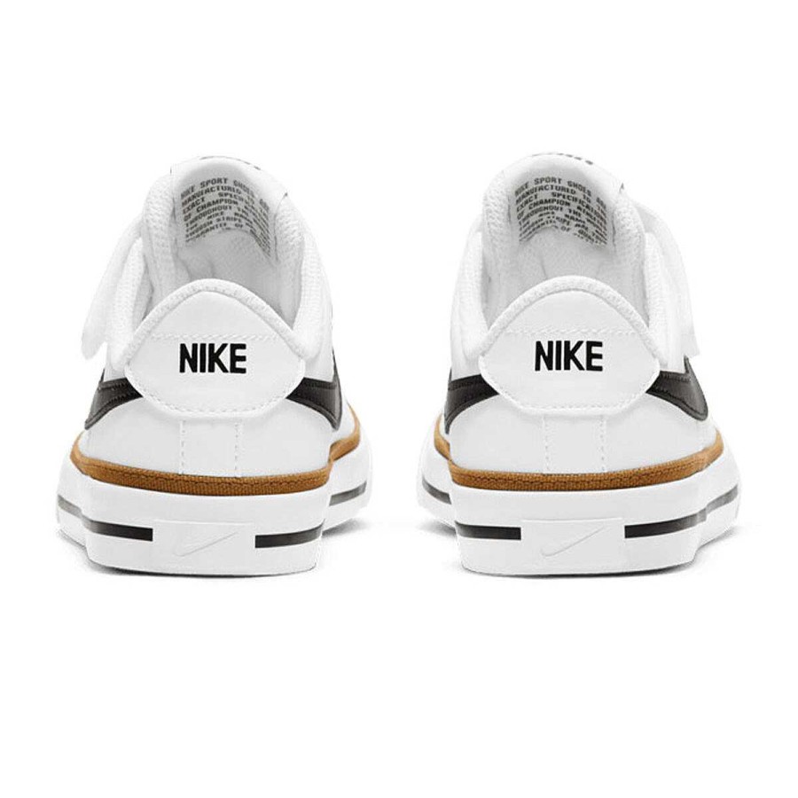 Kids Nike Girls Shoes | Nike Court Legacy Ps Kids Casual Shoes White/Black