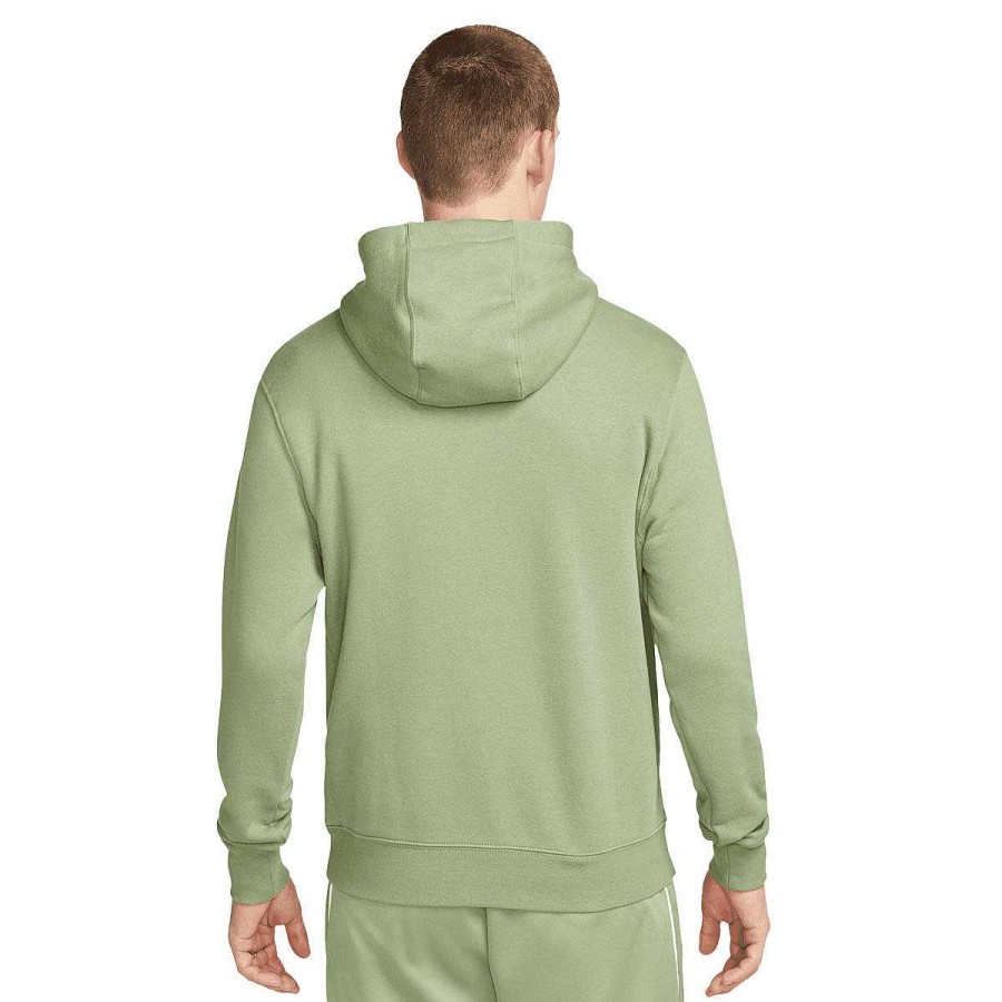 Men Nike Jackets | Nike Mens Sportswear Club Fleece Pullover Hoodie Green