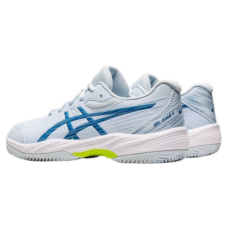 Kids Asics Girls Shoes | Asics Gel Game 9 Gs Kids Netball Shoes Blue/White