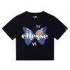 Kids Ellesse Tees & Tops | Ellesse Girls Riserva Cropped Tee 10 Black