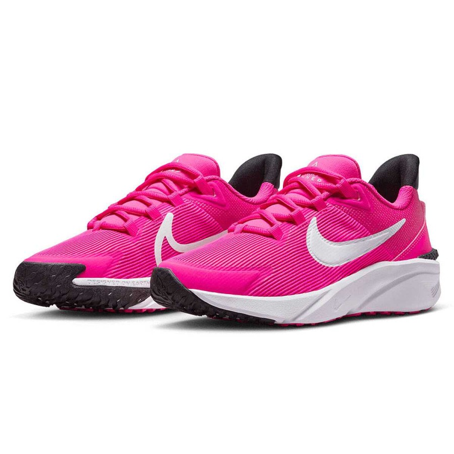 Kids Nike Running | Nike Star Runner 4 Gs Kids Running Shoes Pink/White