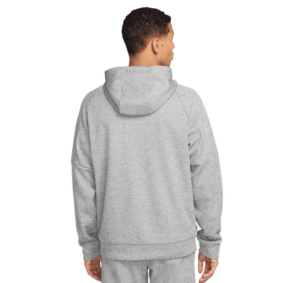 Men Nike Jackets | Nike Mens Therma-Fit Full-Zip Hoodie Grey