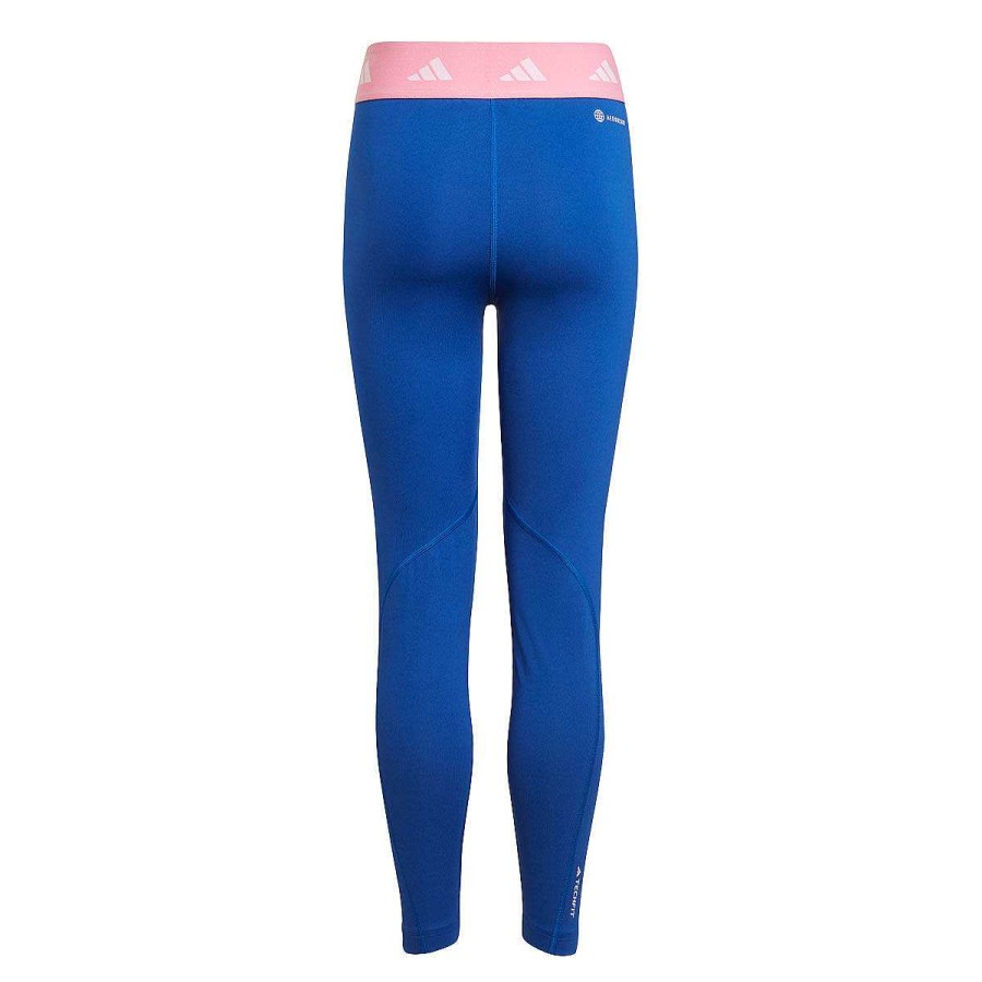 Kids adidas Tights | Adidas Girls Aeroready Techfit 7/8 Tights Blue