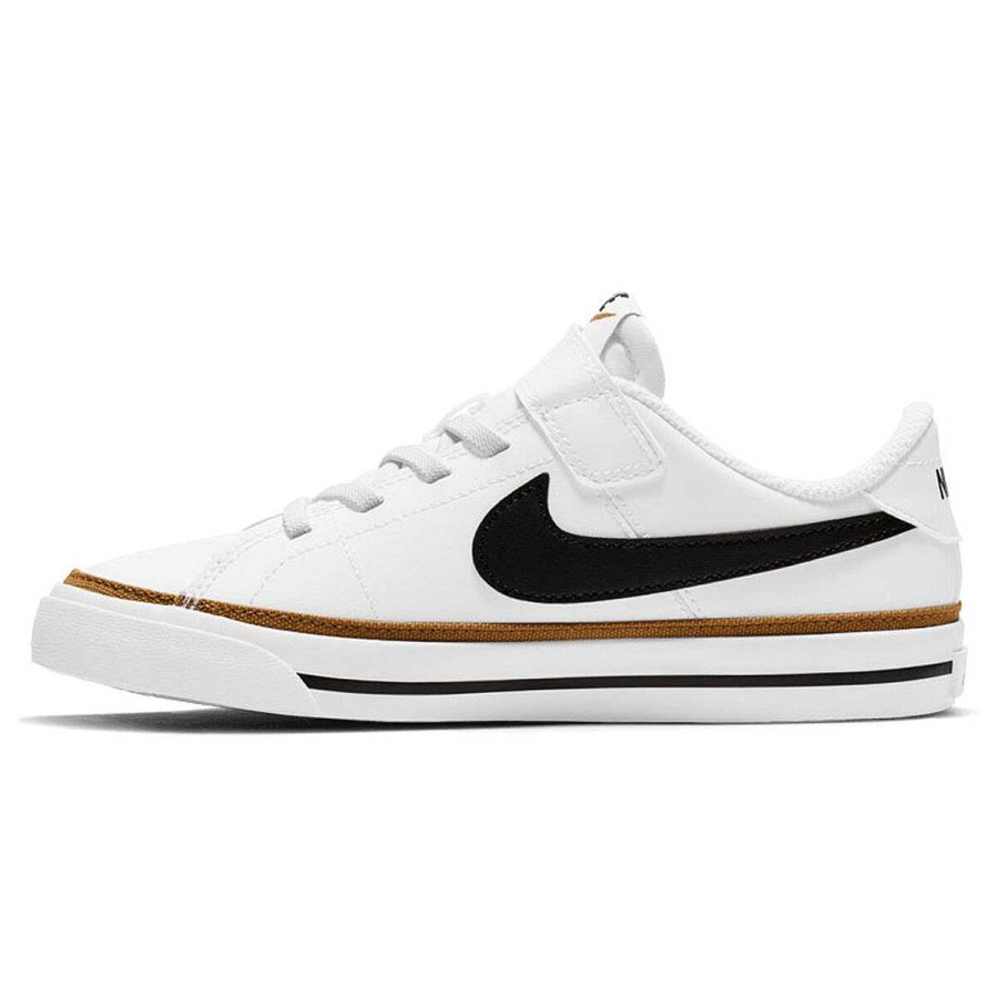 Kids Nike Girls Shoes | Nike Court Legacy Ps Kids Casual Shoes White/Black