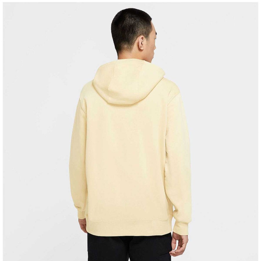 Men Nike Jackets | Nike Sportswear Mens Club Fleece Hoodie Yellow