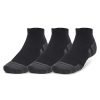 Men Under Armour Socks | Under Armour Performance Tech Low Socks 3-Pack Black